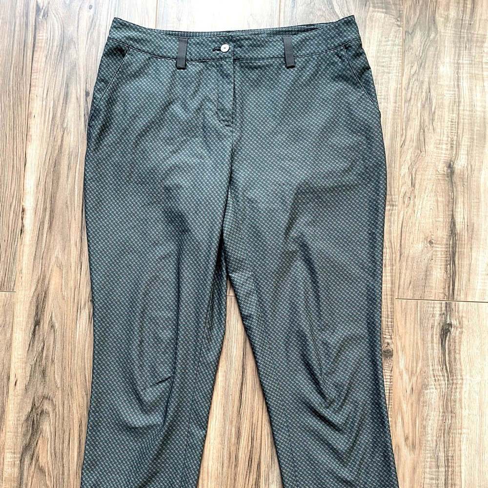 Teal, Patterned Pants
